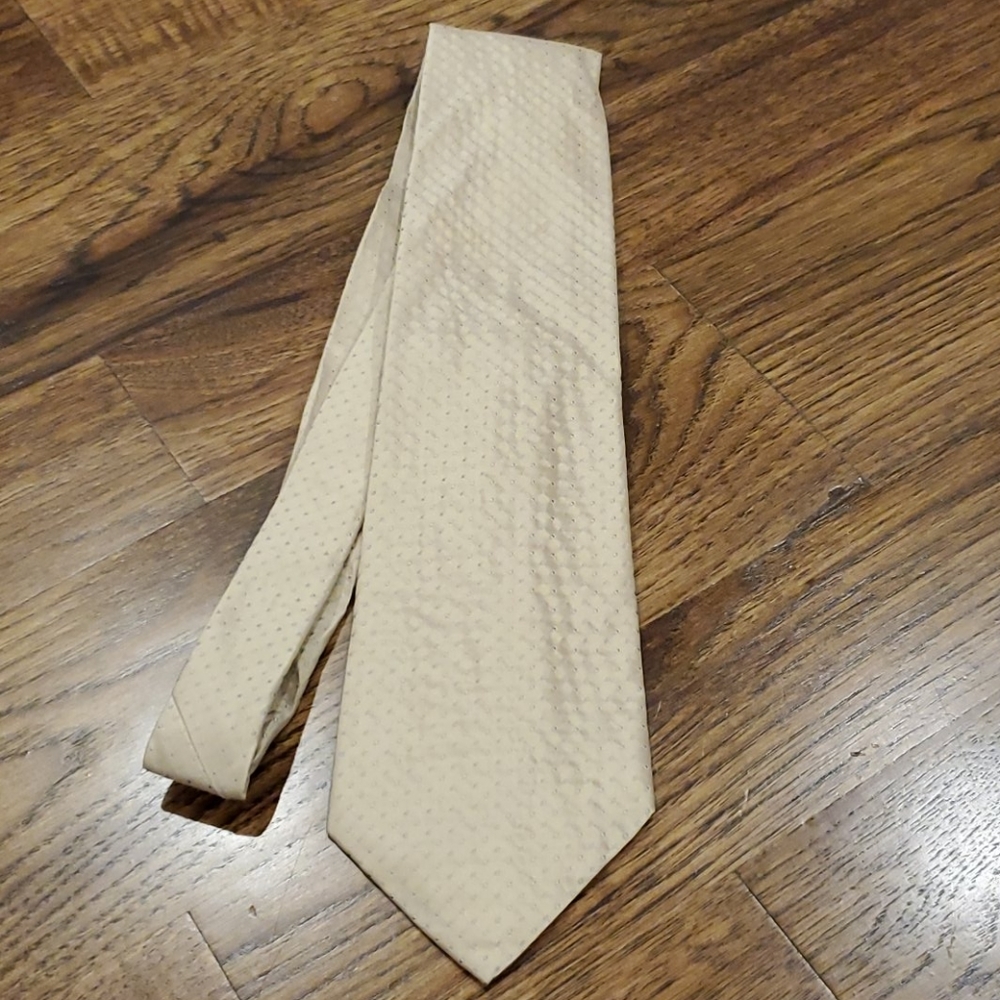 Mens beige & gray Perry Ellis tie